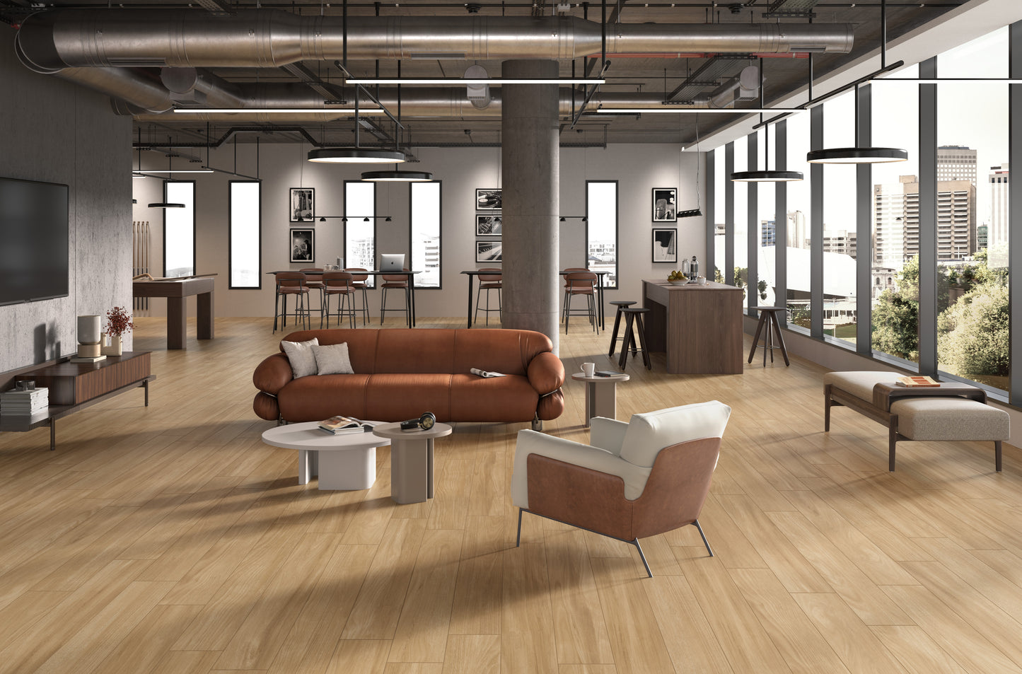 Raia Golden Veil Wood Look Porcelain Tile