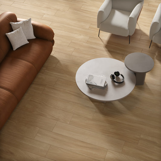 Raia Golden Veil Wood Look Porcelain Tile