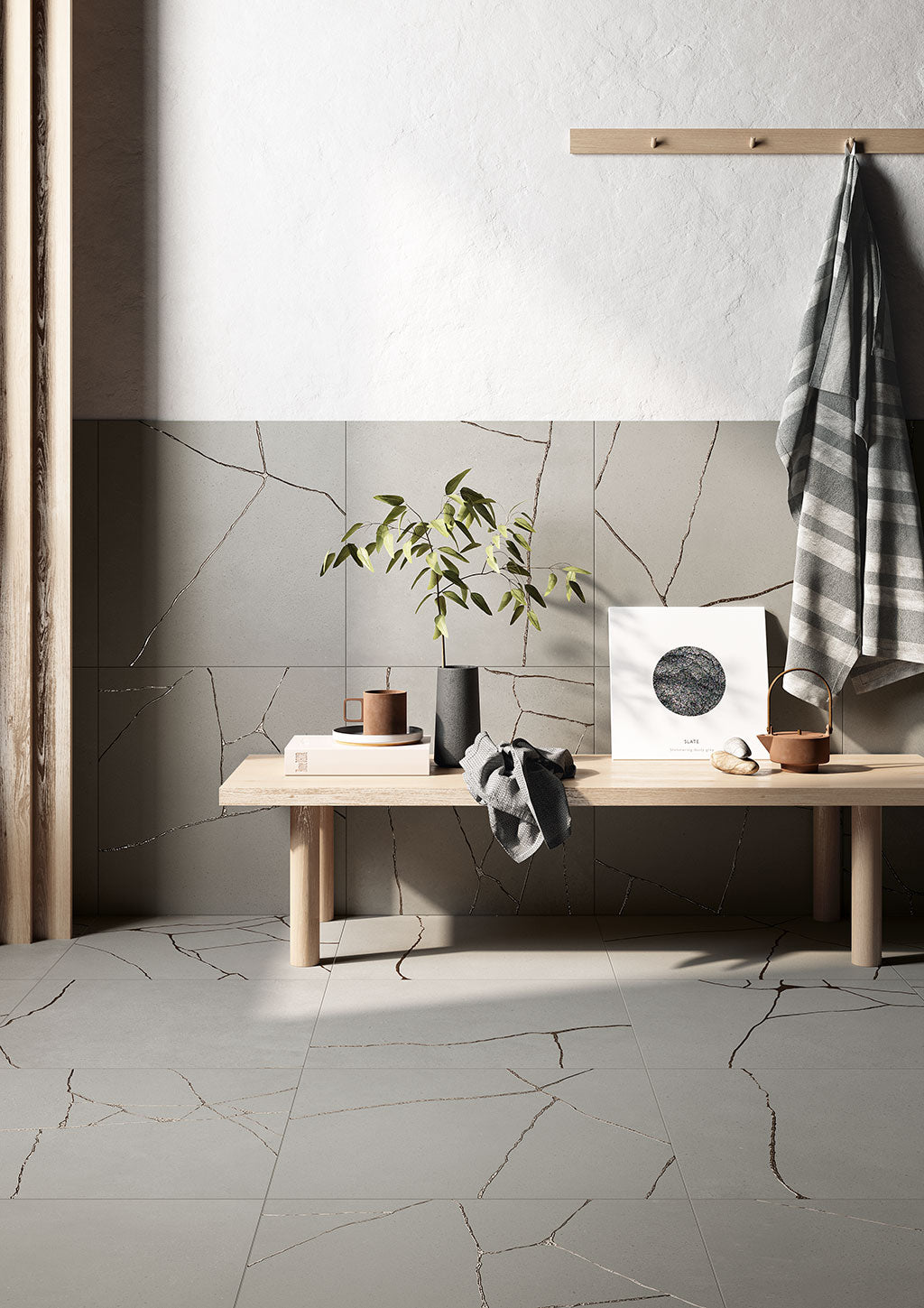 Kintara Gray color body Porcelain Tile 24x48"