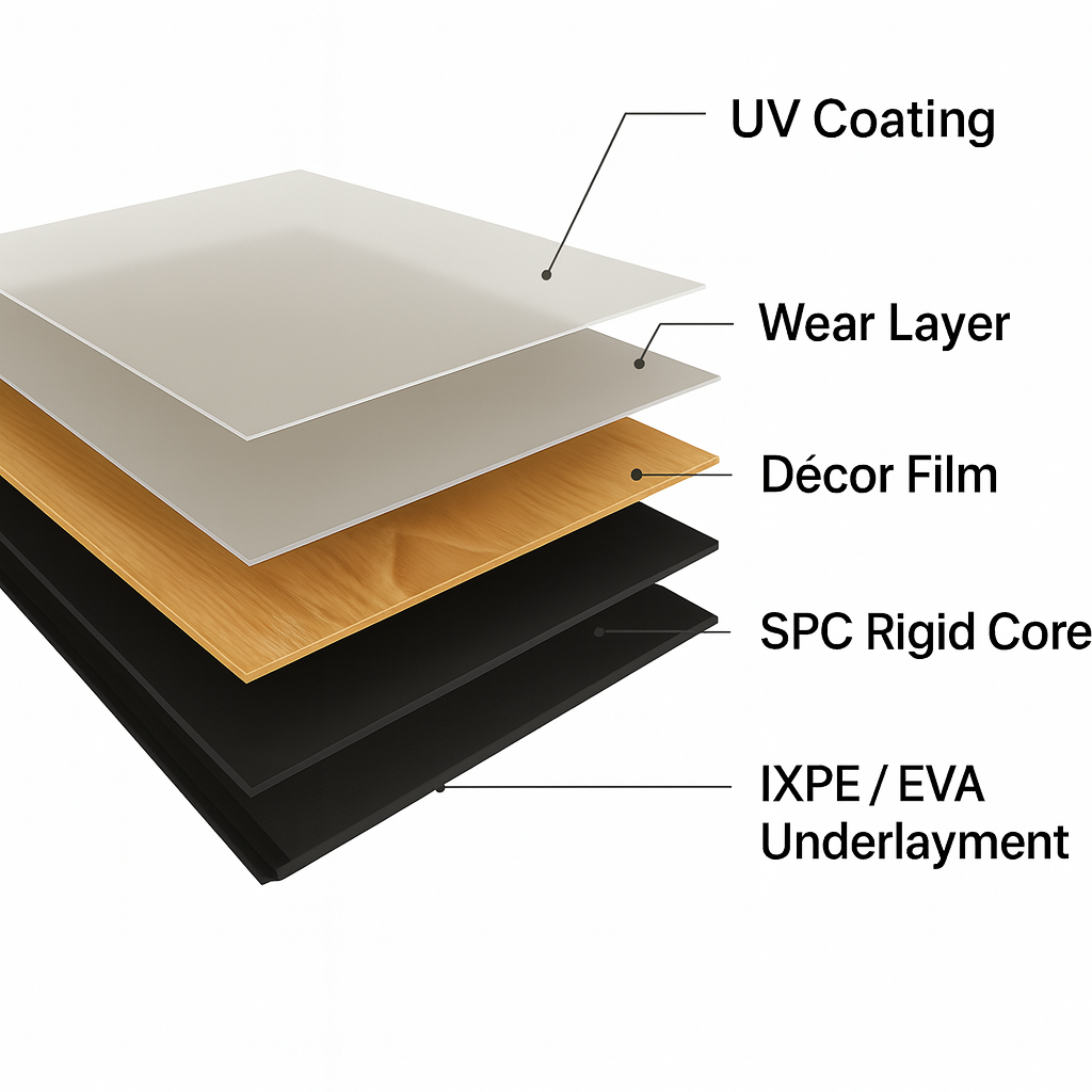 Stella Dark Luster 7x48" / 20 Mil SPC Flooring