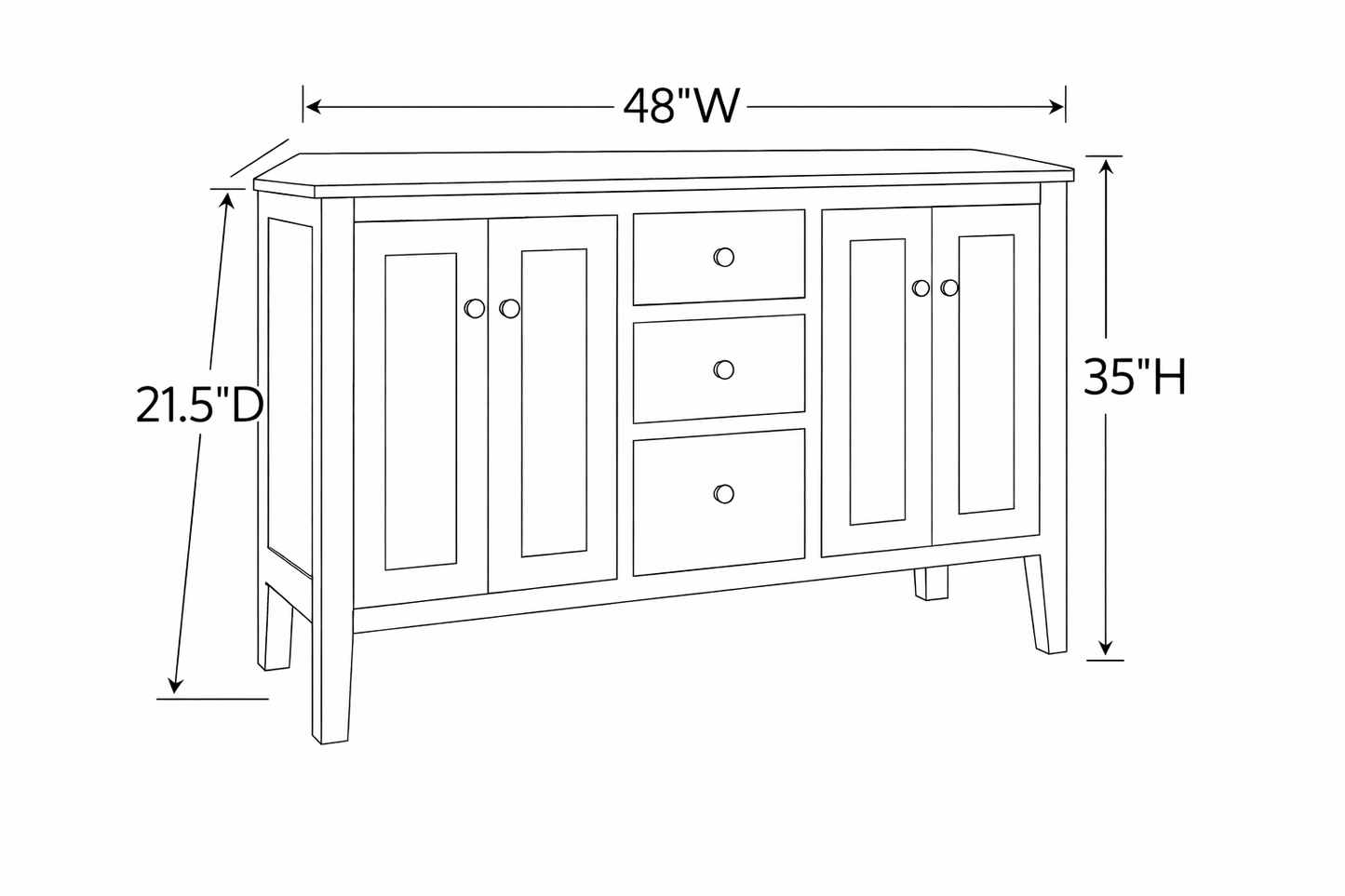 Montgomery Colors 48|60|72" Amish Made Bathroom Vanity | 7 Colors to Choose