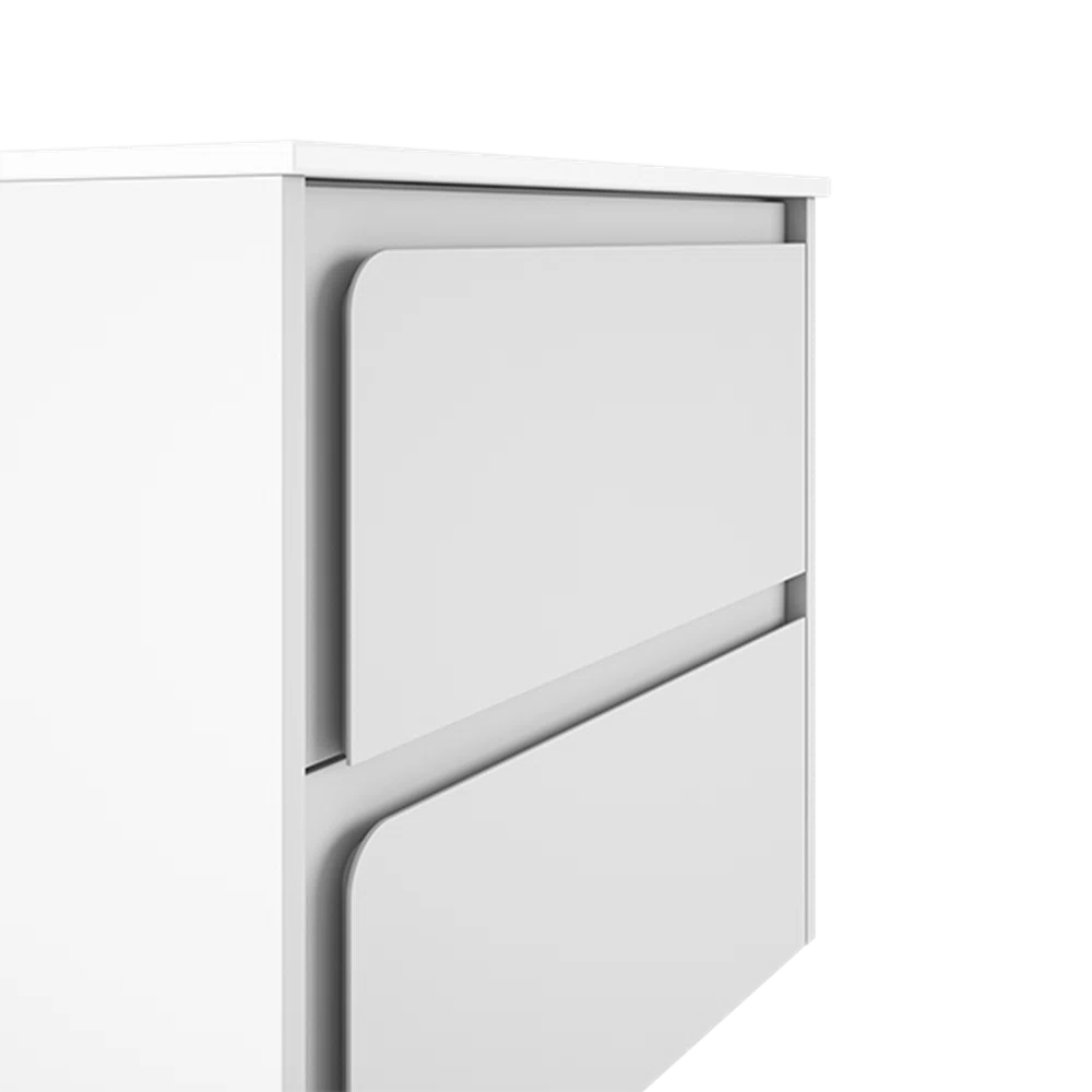 Cordano 24'' White Wall Mounted Single Bathroom Vanity w Ceramic Top Sink - Tilevanity.com