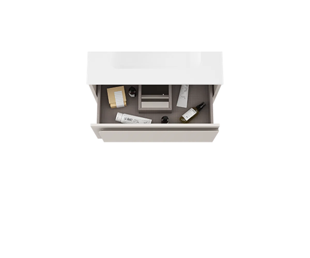 Cordano 40" Cotton Vanity with White Sink - Tilevanity.com