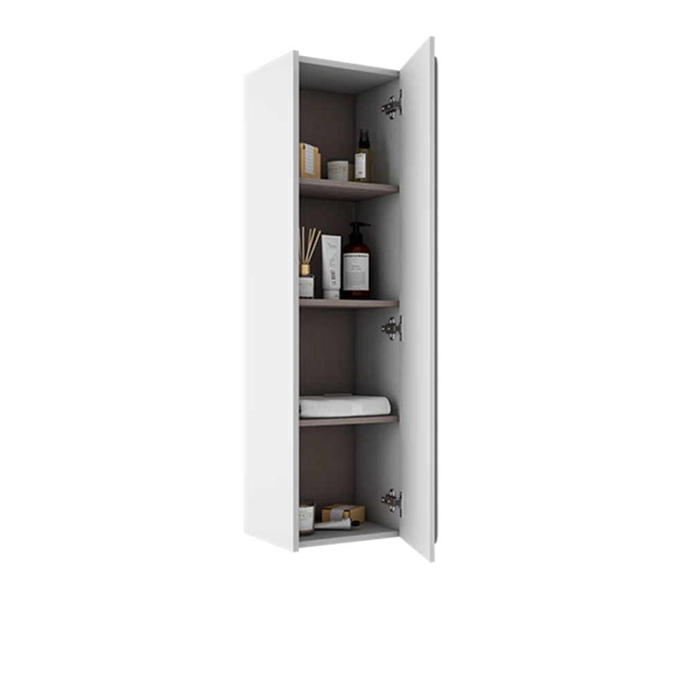 Cordano 48" White Linen Cabinet - Tilevanity.com