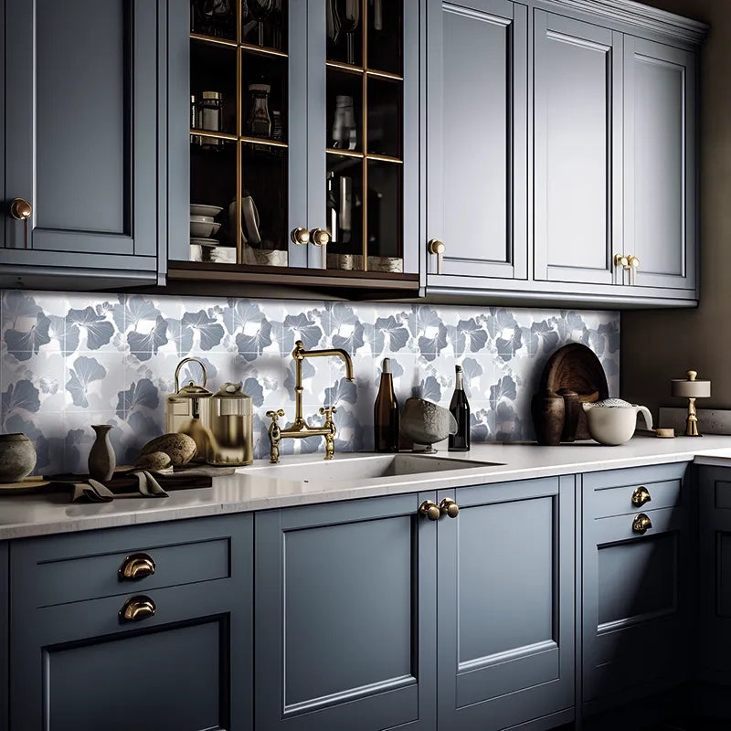 Foliage White Marble Designer Mosaic 12x12" | 3 Colors