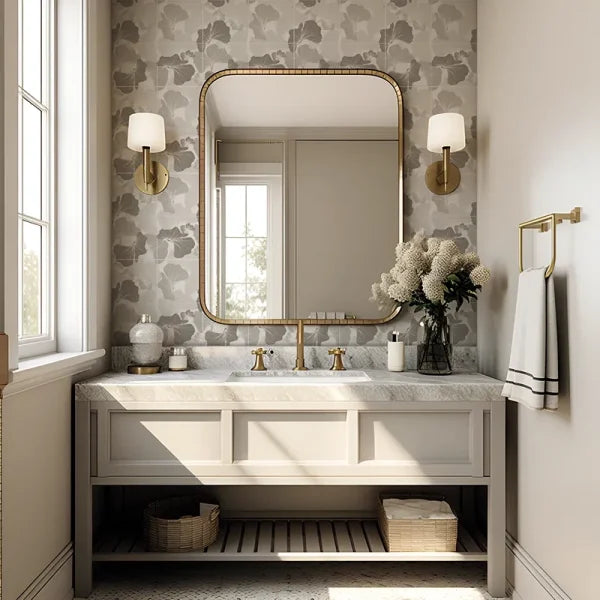 Foliage White Marble Designer Mosaic 12x12" | 3 Colors