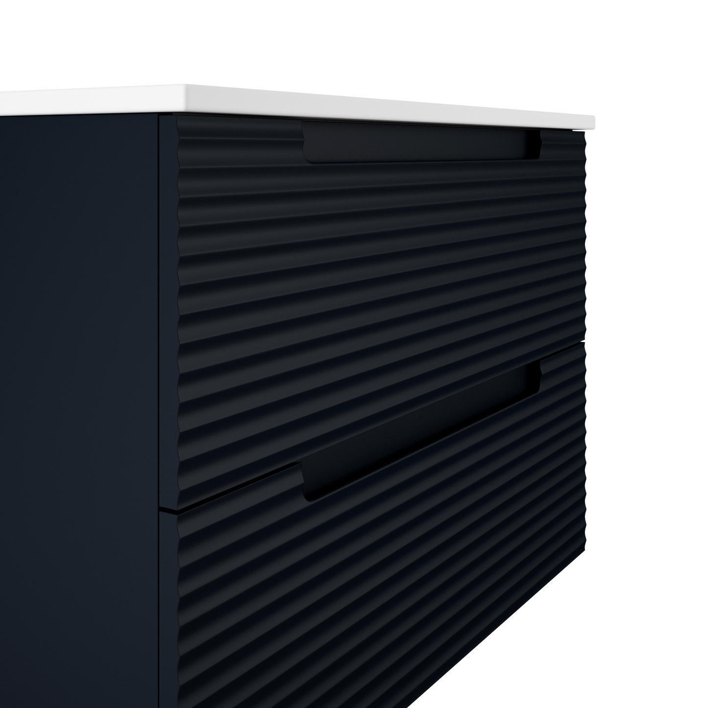 Montello 24" Black Wall Hung Bathroom Vanity Base Only - Tilevanity.com