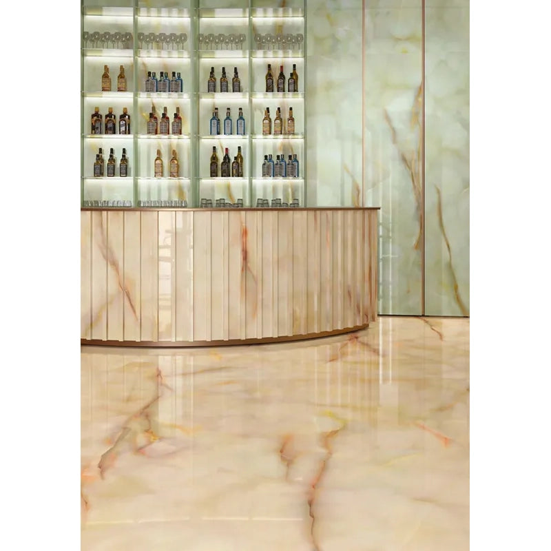 Imperium Honey Onyx Porcelain Tile Collection 24x48" | mosaic