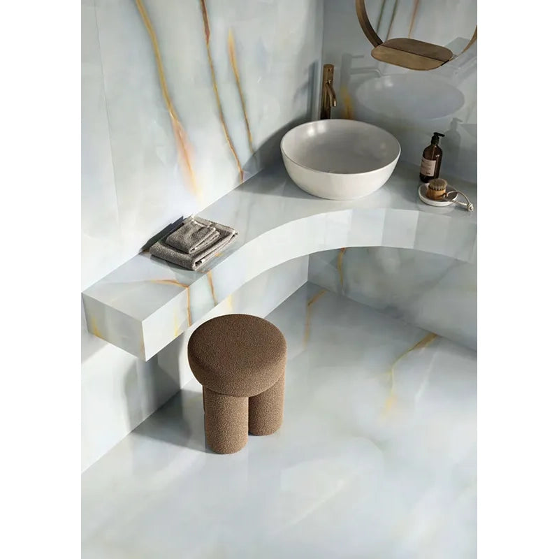 Imperium Blue Gray Onyx  Porcelain Tile Collection 24x48" | mosaic - Tilevanity.com