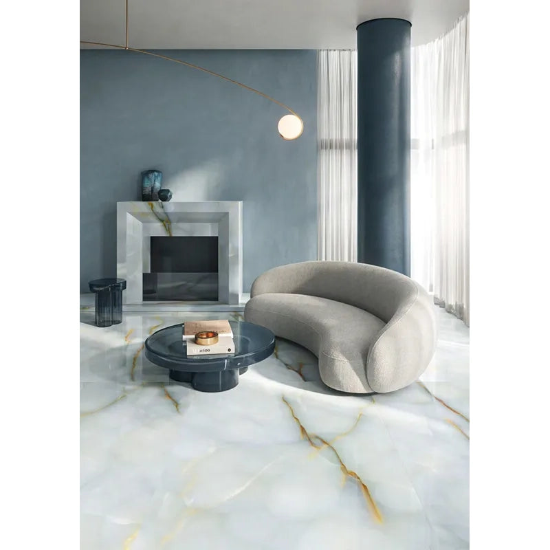 Imperium Blue Gray Onyx  Porcelain Tile Collection 24x48" | mosaic - Tilevanity.com