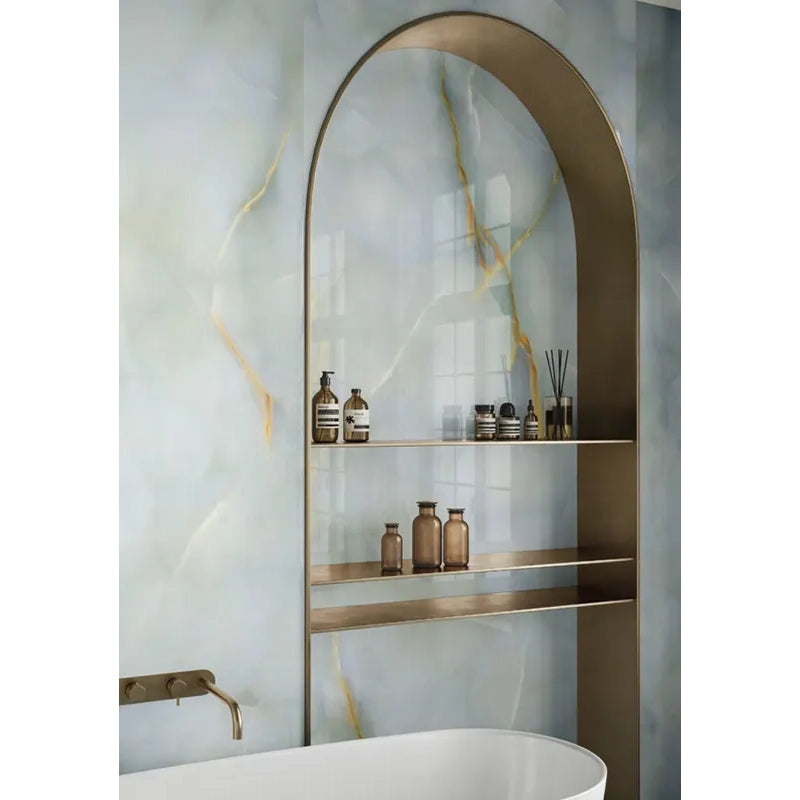 Imperium Blue Gray Onyx  Porcelain Tile Collection 24x48" | mosaic - Tilevanity.com