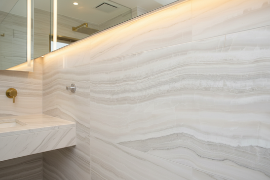 Horizon Onyx Ivory Crystal Porcelain Tile 24x48"