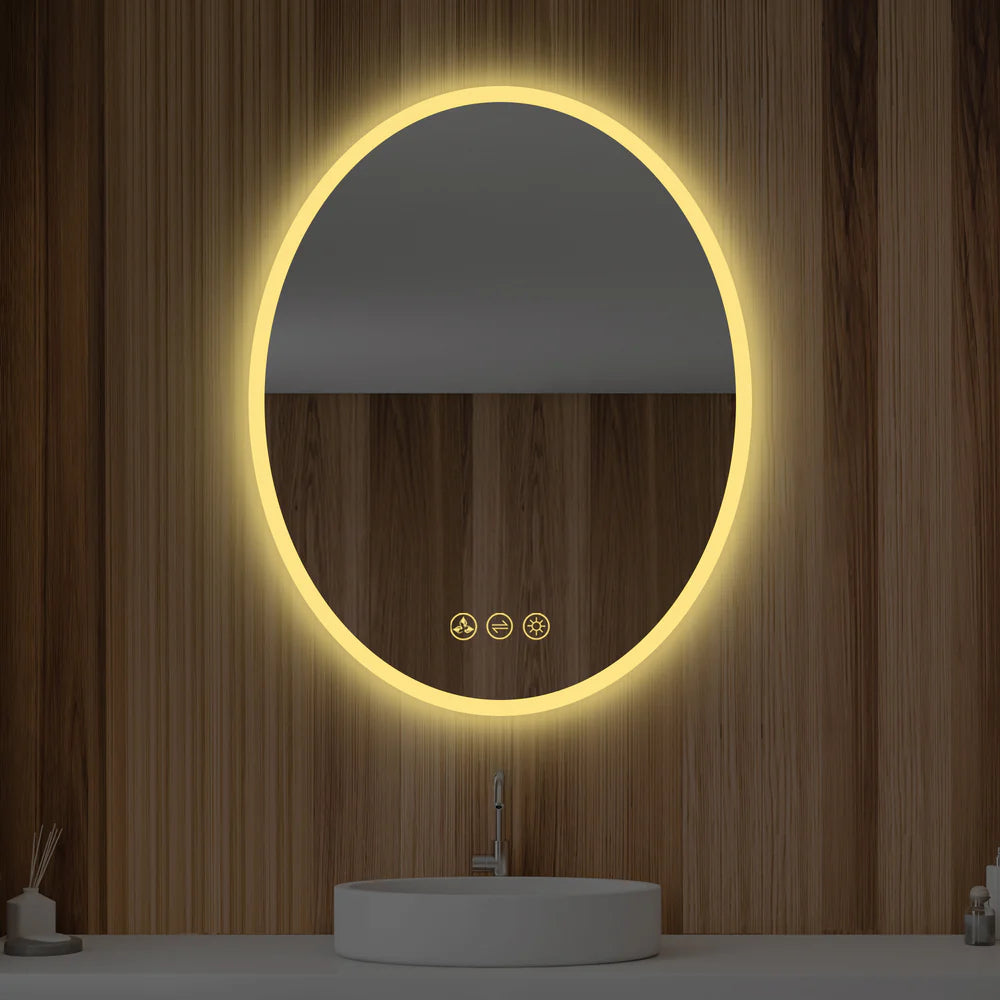 Sigma LED Oval Bathroom Mirror | 2 Sizes