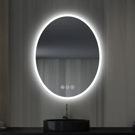 Sigma LED Oval Bathroom Mirror | 2 Sizes