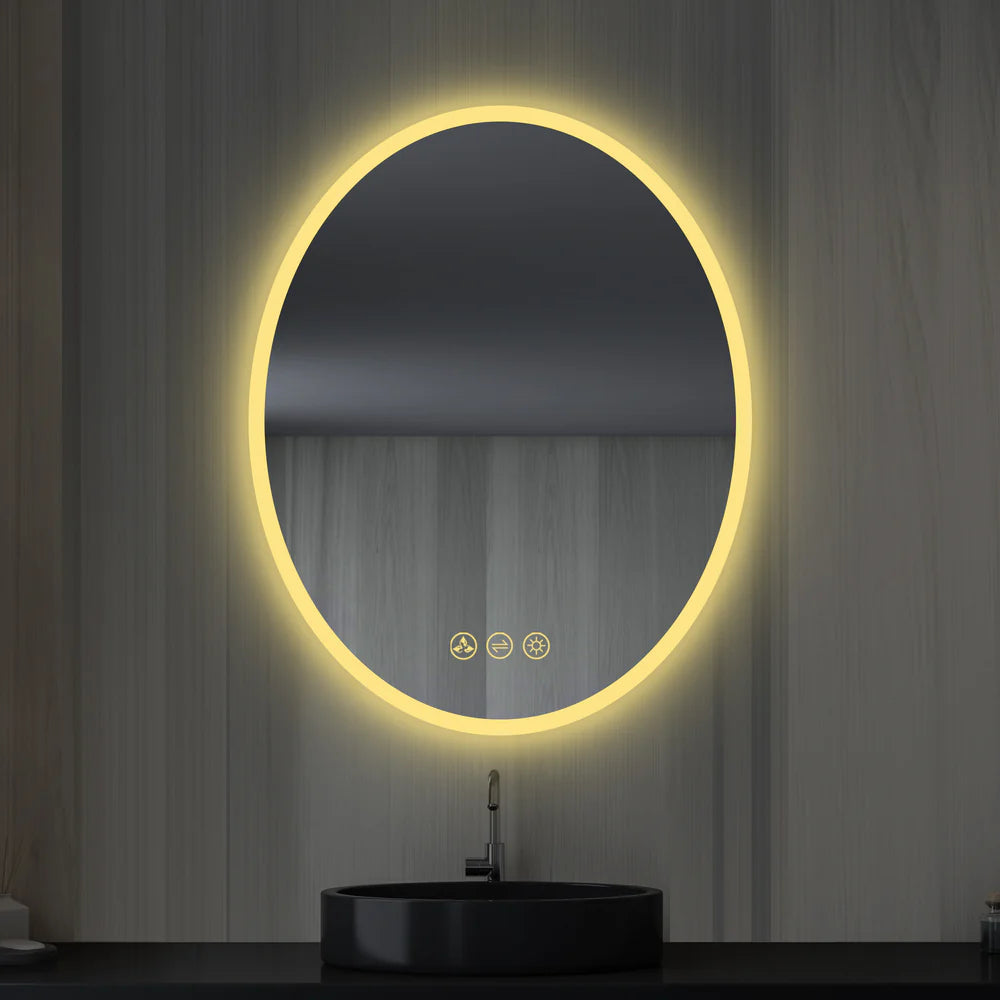 Sigma LED Oval Bathroom Mirror | 2 Sizes