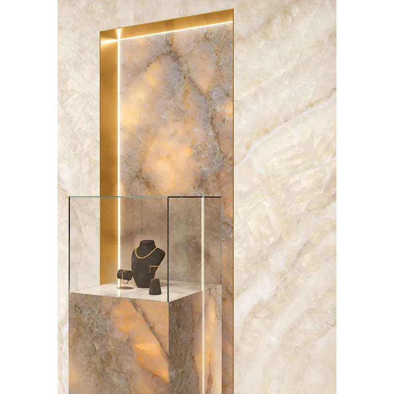 Lites Gold Matte Porcelain Tile 24x48" | mosaic - Tilevanity.com