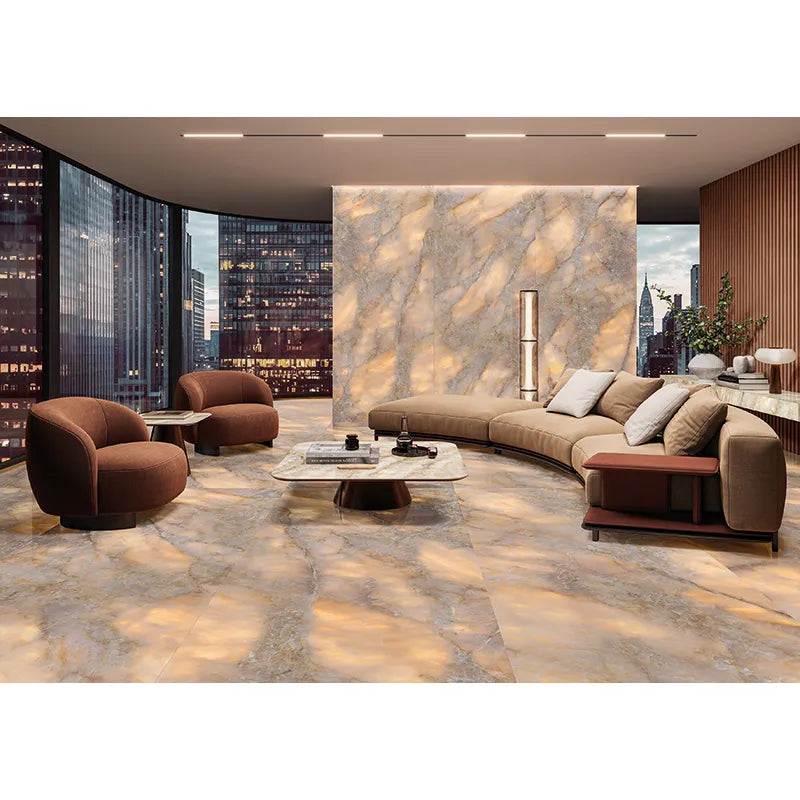 Lites Gold Matte Porcelain Tile 24x48" | mosaic - Tilevanity.com