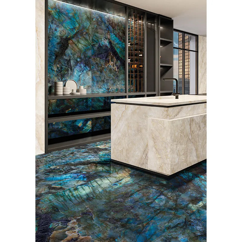 Lites Labra Blue Lappato Porcelain Tile 24x48" | mosaic - Tilevanity.com