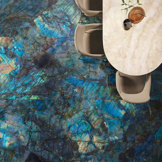 Lites Labra Blue Lappato Porcelain Tile 24x48" | mosaic - Tilevanity.com