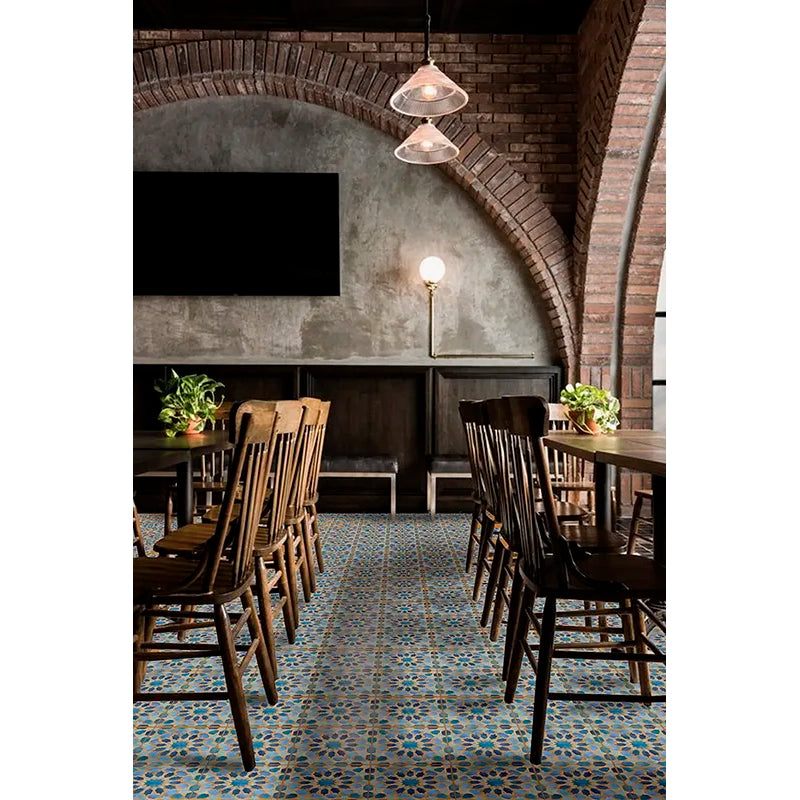 Alhambra Blue Porcelain Tile 8x8" - Tilevanity.com