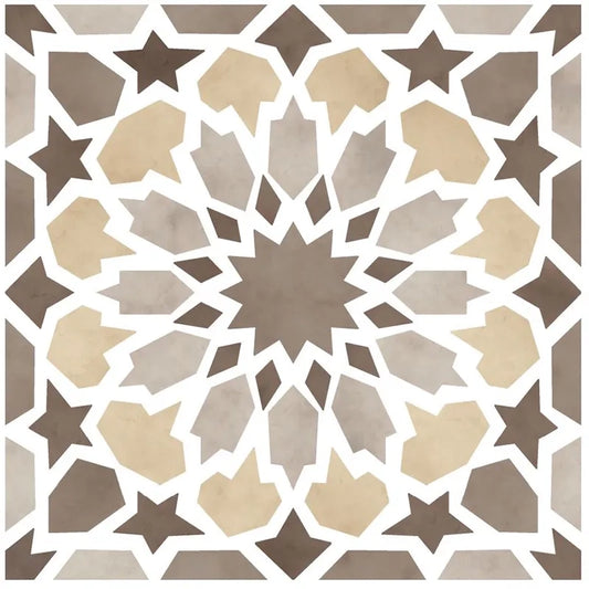 Alhambra Beige Porcelain Tile 8x8" - Tilevanity.com