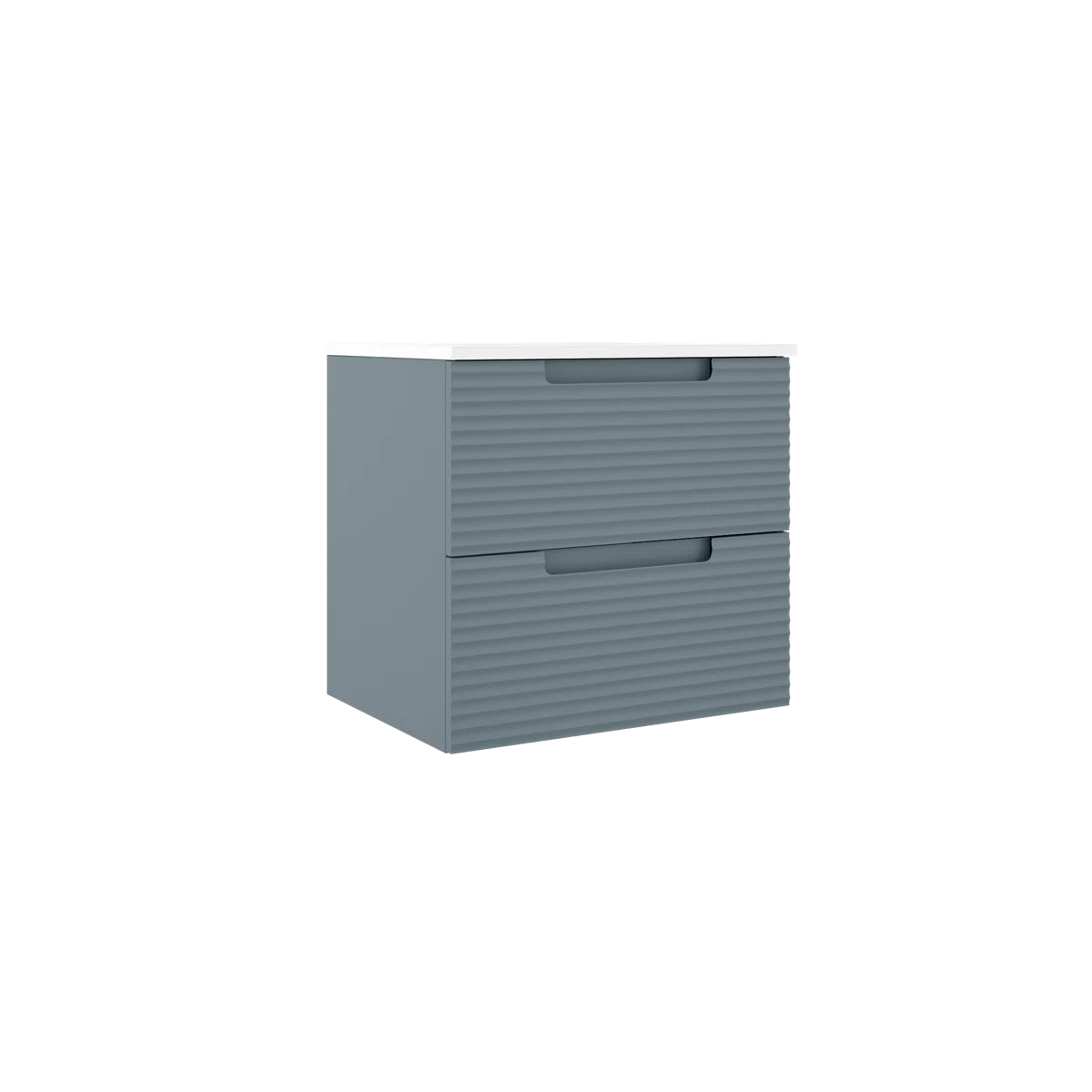 Montello 24" Blue Wall Hung Bathroom Vanity Base Only - Tilevanity.com