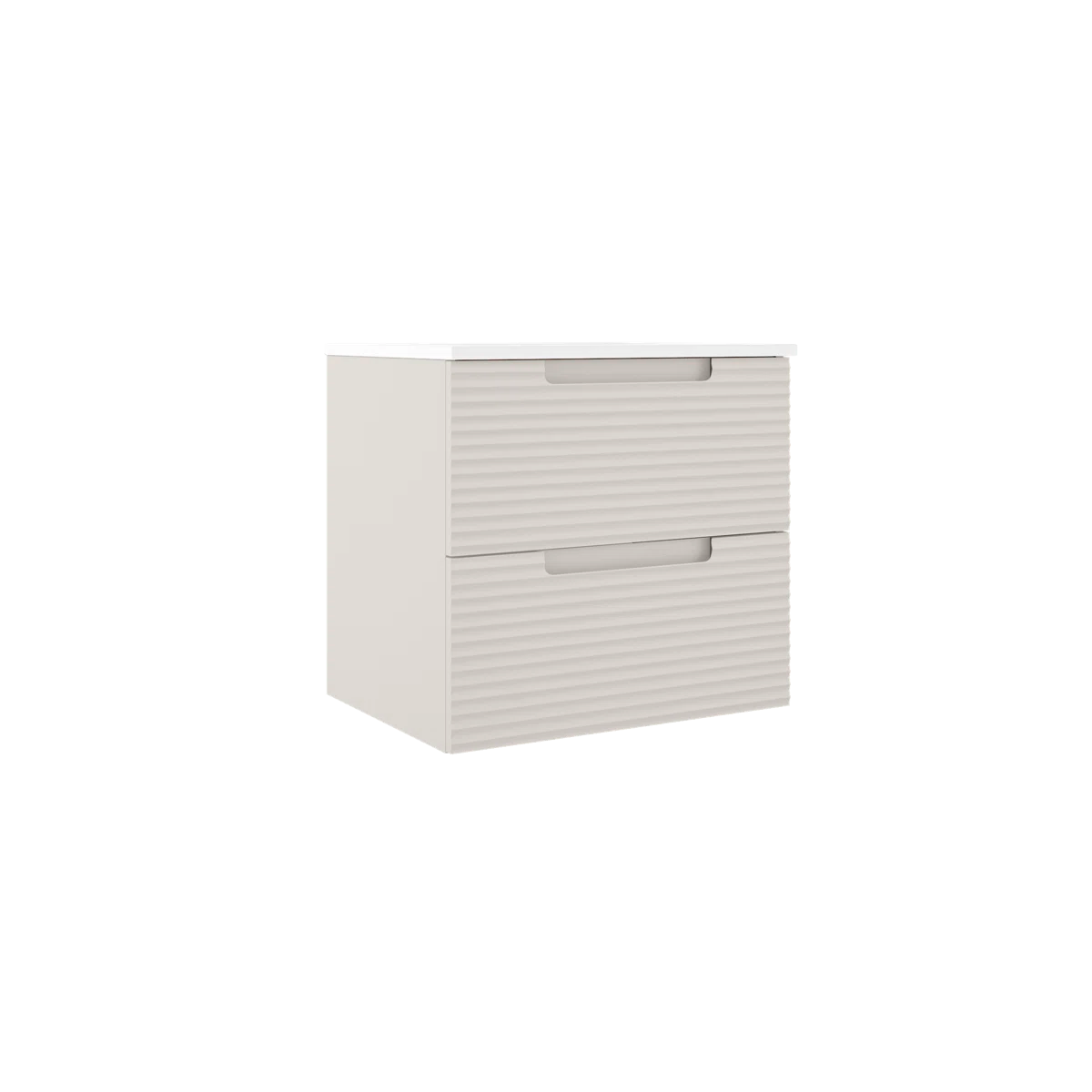 Montello 24" Beige Wall Hung Bathroom Vanity Base Only - Tilevanity.com