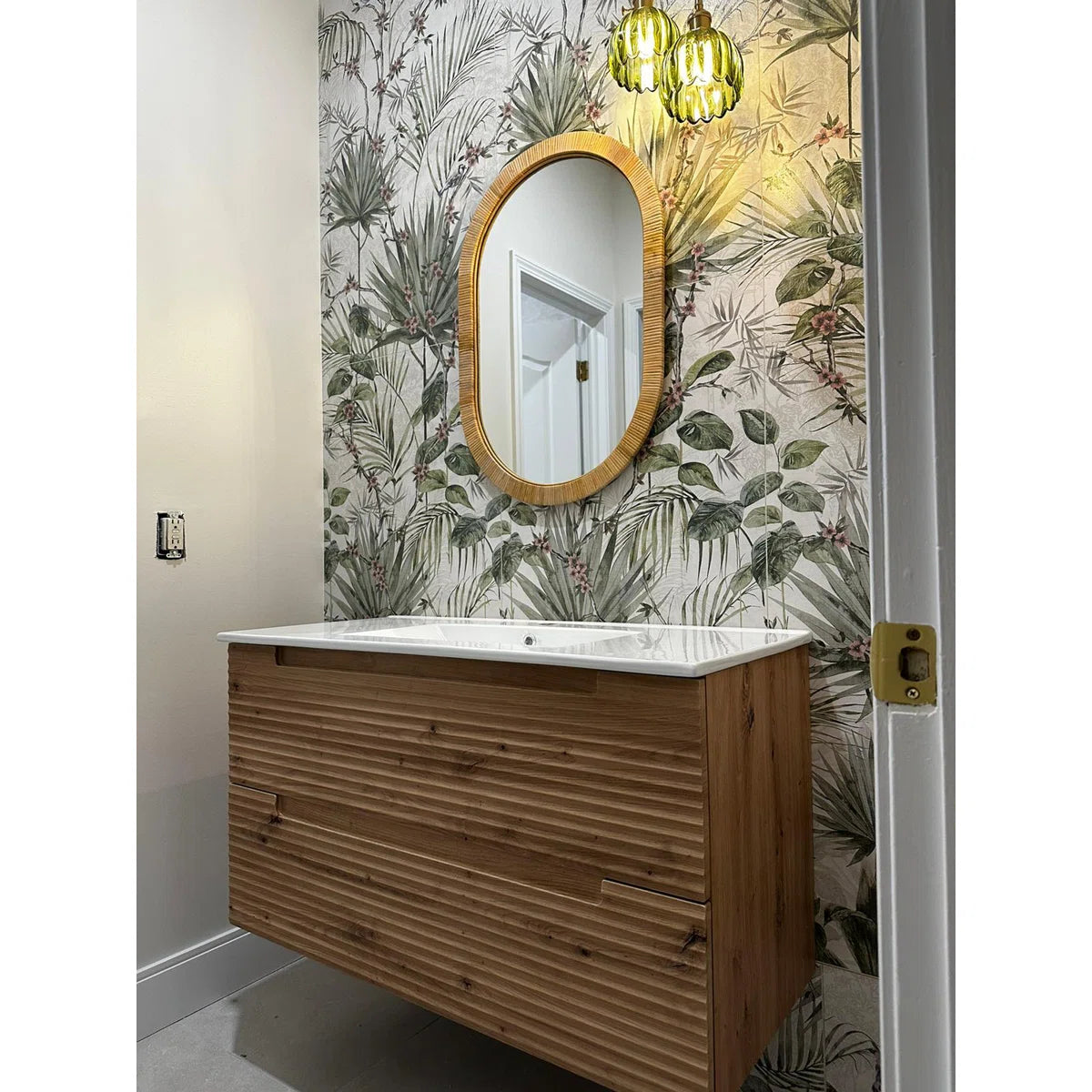 Montello 24" Natural Costa Wall Hung Bathroom Vanity Base Only - Tilevanity.com