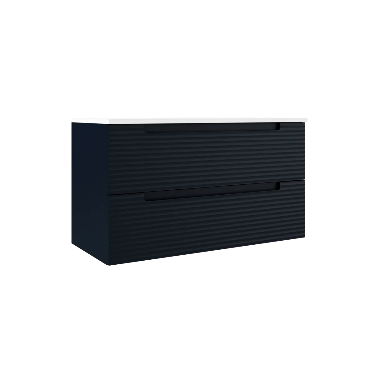 Montello 24" Navy Wall Hung Bathroom Vanity Base Only - Tilevanity.com