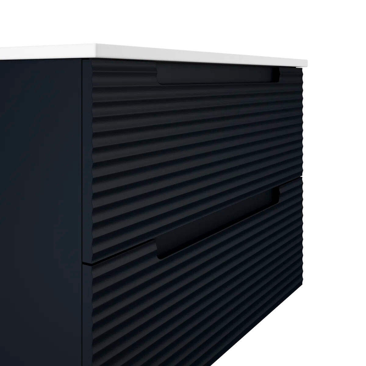 Montello 24" Navy Wall Hung Bathroom Vanity Base Only - Tilevanity.com