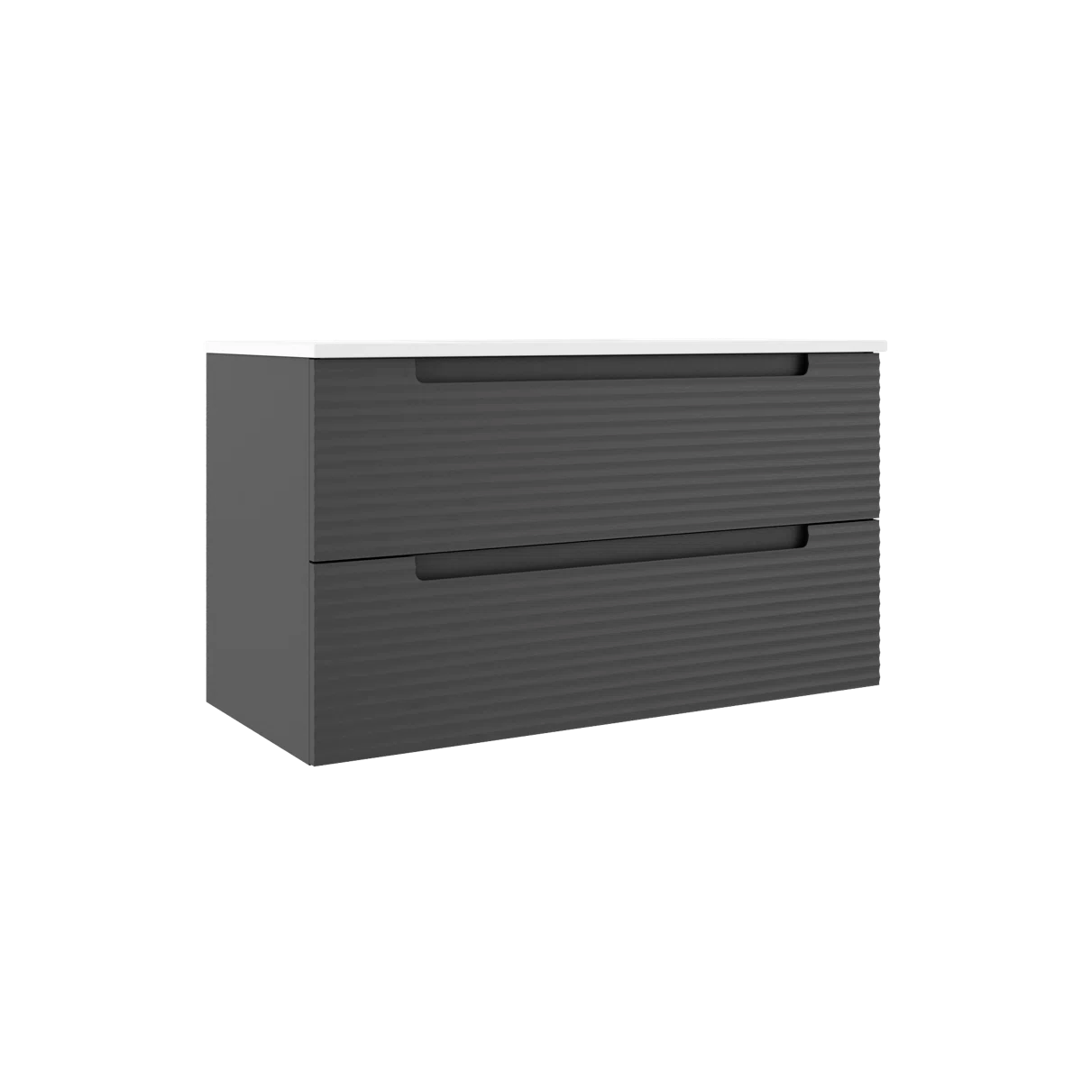 Montello 40" Gray Wall-Mounted Vanity with Sink - Tilevanity.com