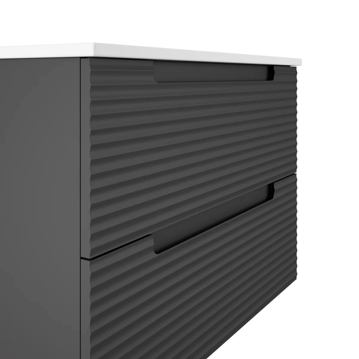 Montello 24" Gray Wall Hung Bathroom Vanity Base Only - Tilevanity.com