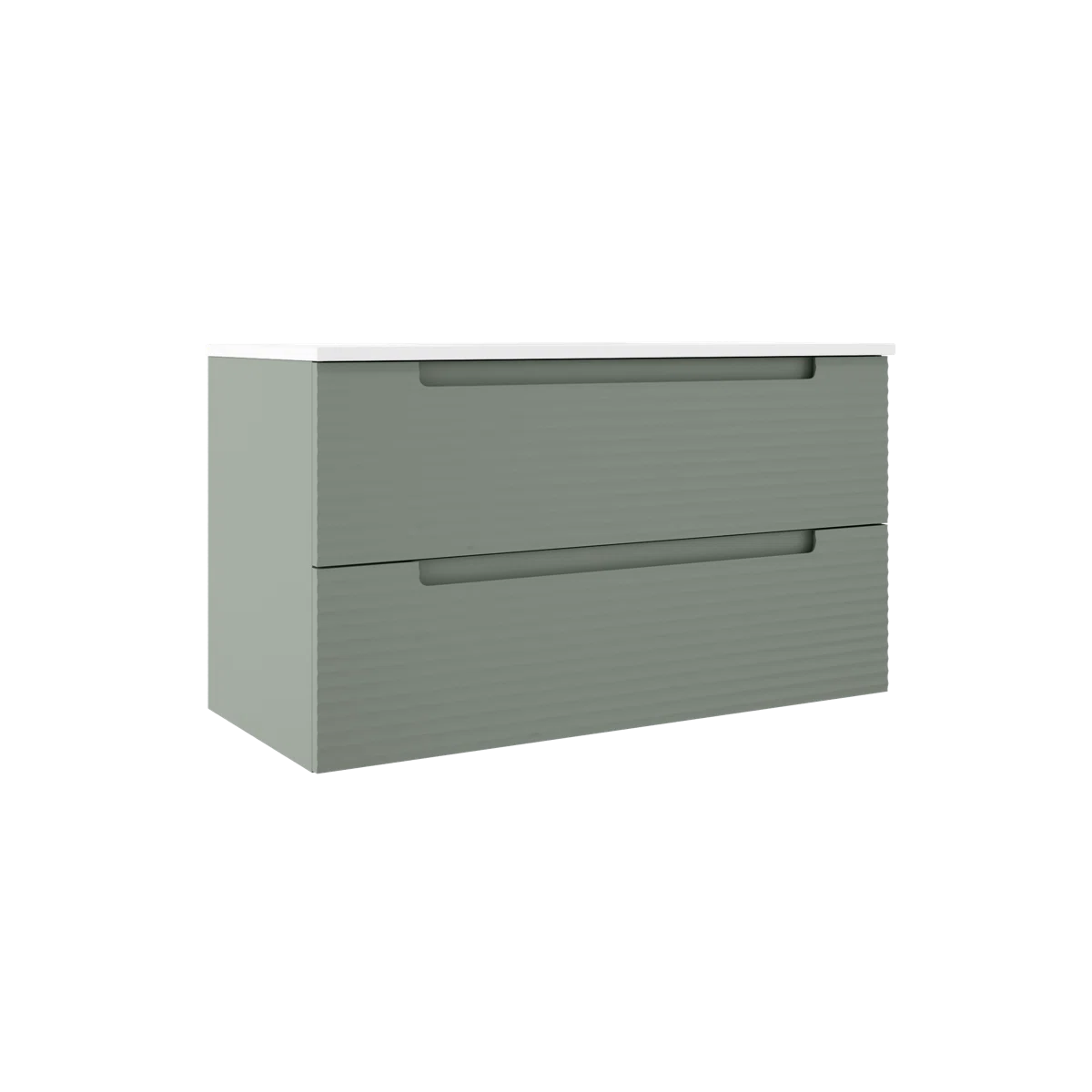 Montello 40" Green Wall-Mounted Vanity with Sink - Tilevanity.com