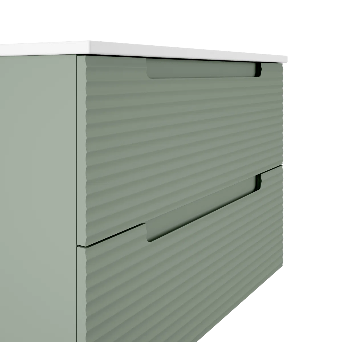 Montello 24" Green Wall Hung Bathroom Vanity Base Only - Tilevanity.com