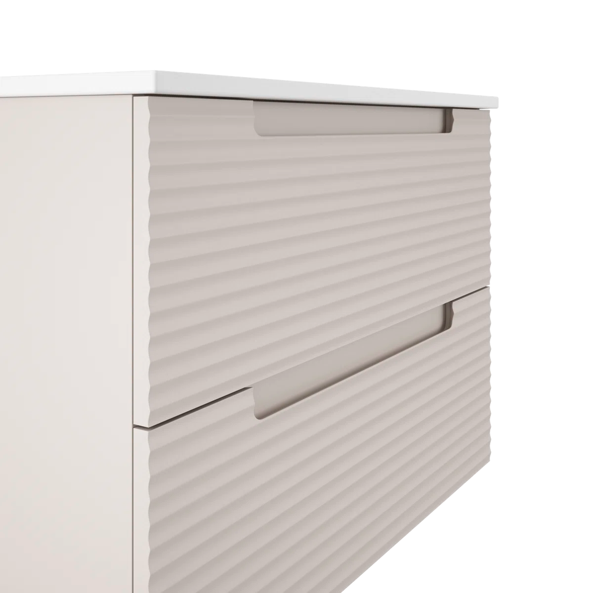 Montello 24" Beige Wall Hung Bathroom Vanity Base Only - Tilevanity.com