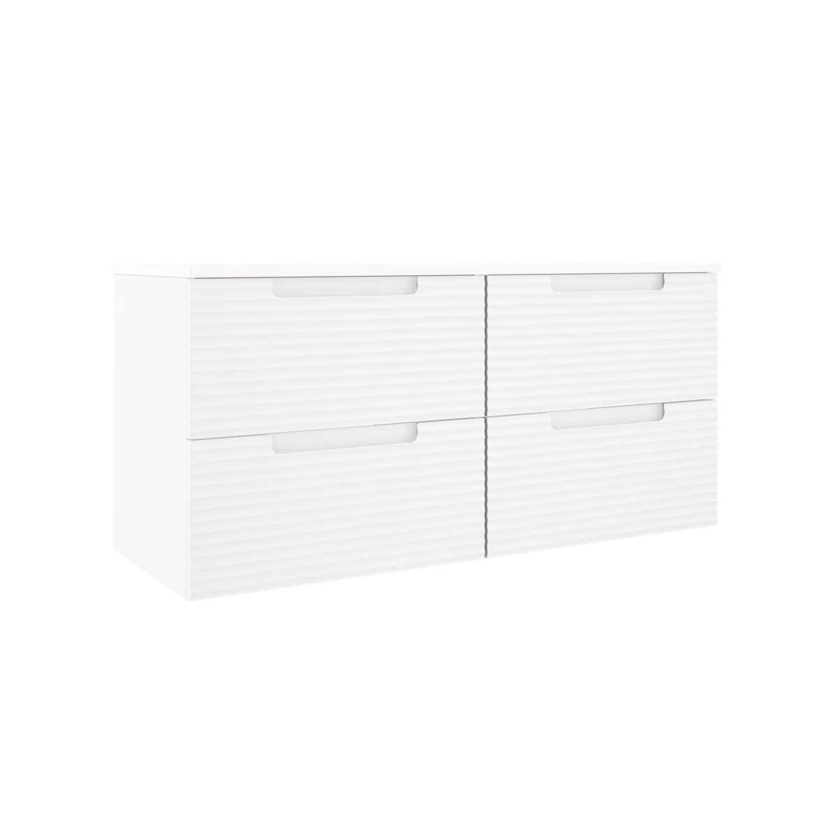 Montello 48" White Double Vanity with Countertop & Double Sinks - Tilevanity.com