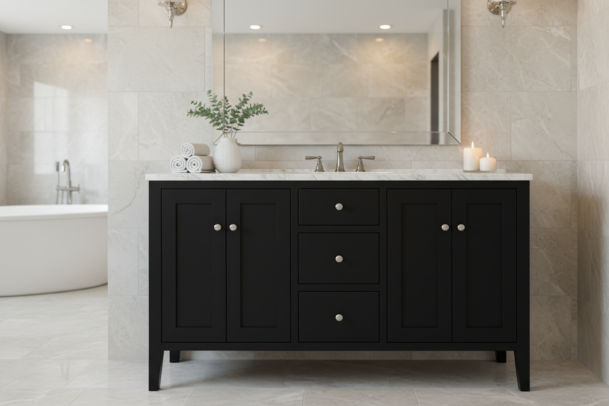 Montgomery Colors 48|60|72" Amish Made Bathroom Vanity | 7 Colors to Choose