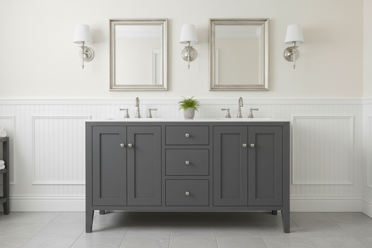 Montgomery Colors 48|60|72" Amish Made Bathroom Vanity | 7 Colors to Choose