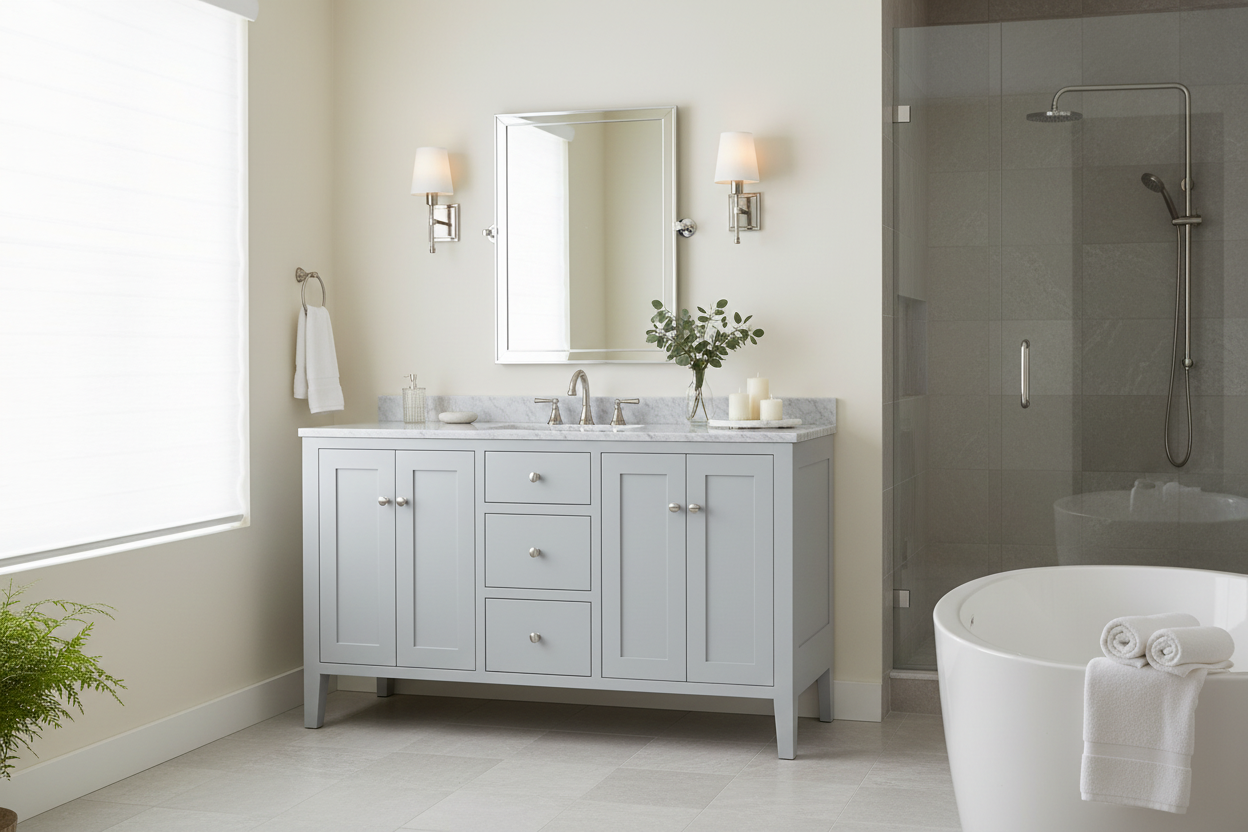 Montgomery Colors 48|60|72" Amish Made Bathroom Vanity | 7 Colors to Choose