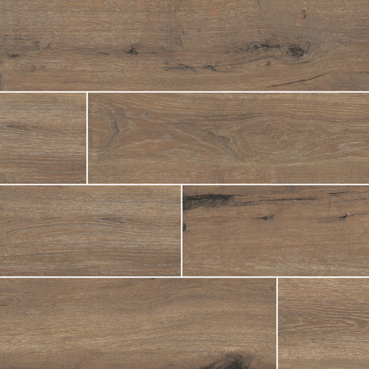 Naturalia Coffee Wood Look Porcelain Tile 6x36" - Tilevanity.com