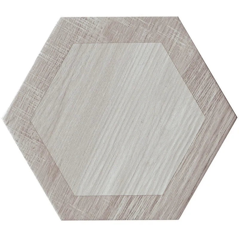 Woodline Hexagon Porcelain Tile 9.5x9.5" | 3 Colors