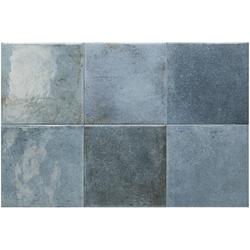 Splash Blue Gloss Porcelain Tile 6x6" | Pool Tile Collection - Tilevanity.com