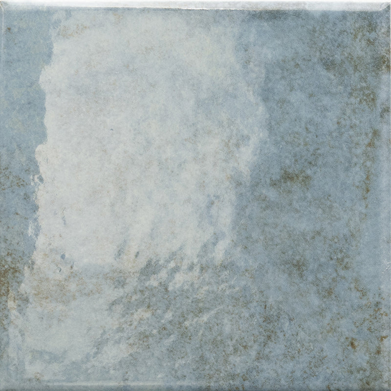 Splash Blue Gloss Porcelain Tile 6x6" | Pool Tile Collection - Tilevanity.com