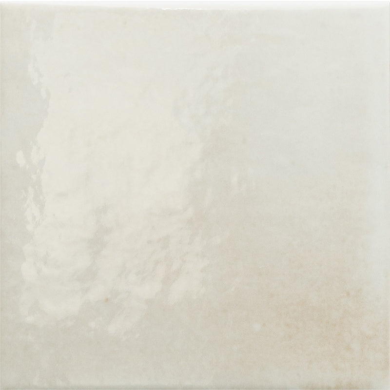 Splash Ivory Gloss Porcelain Tile 6x6" | Pool Tile Collection - Tilevanity.com