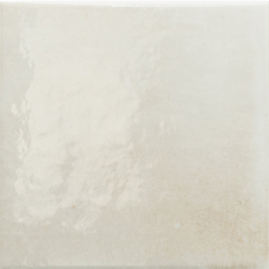 Splash Ivory Gloss Porcelain Tile 6x6" | Pool Tile Collection - Tilevanity.com