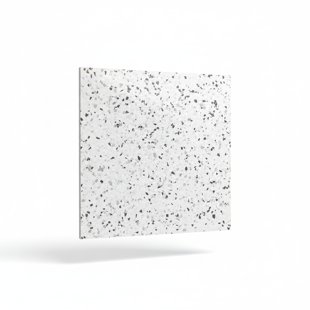 Spark Black Terrazzo Look Porcelain Tile 24x24" - Tilevanity.com