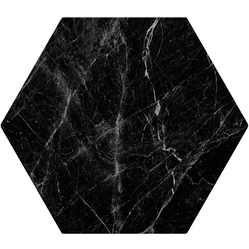 Marble Matte Hexagon Porcelain Tile  8" × 9"  | 2 Colors