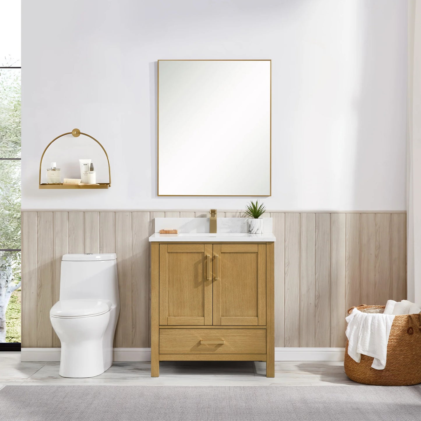Briar 30" Oak Bathroom Vanity | 2 Colors