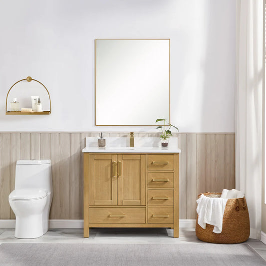 Briar 36" Oak Bathroom Vanity | 2 Colors