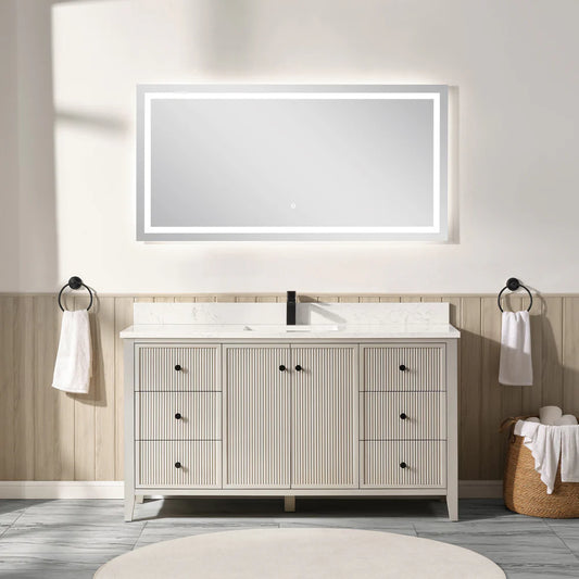 Torano 60" Single Sink Bathroom Vanity | 2 Colors